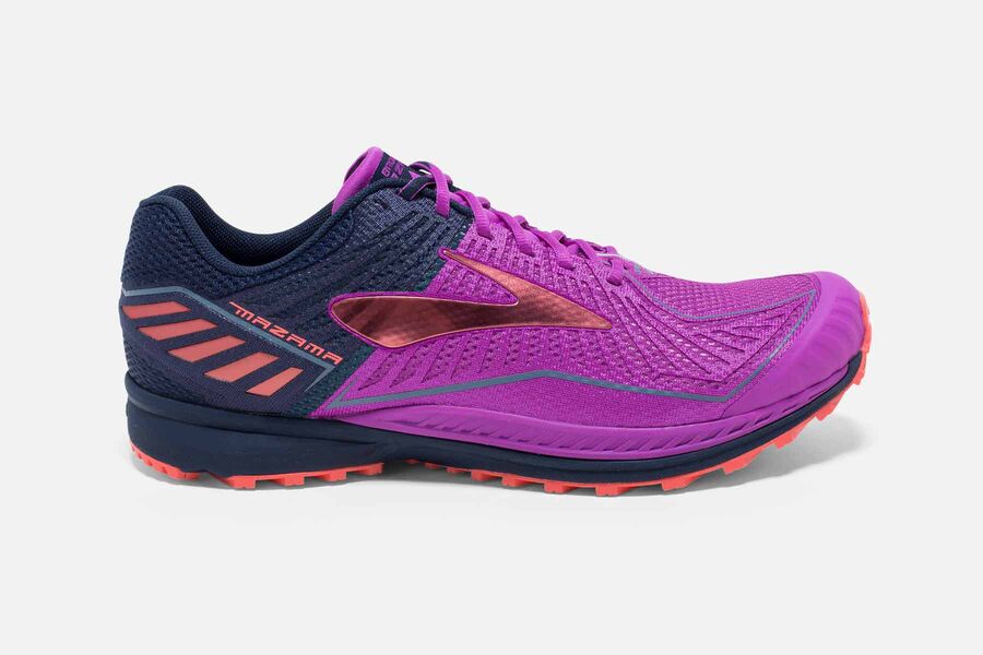 Brooks Mazama Womens Australia - Trail Running Shoes - Purple/Navy (618-IRVAS)